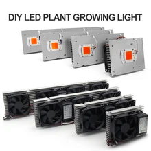 Lâmpada led cob, luz para crescimento, espectro total, potência real, 50w, 100w, 150w, 200w, lâmpada para crescimento de plantas para plantas internas veg & palco de floração