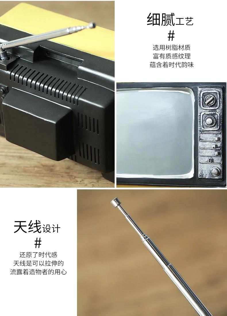 Винтажный диктофон модель домашний декор изделия из смолы ТВ настольный шкаф небольшой мебели