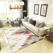 Высококлассные простые ковровые прикроватные одеяла в скандинавском стиле для гостиной, спальни для отеля, напольная короткая плюшевая ткань, приятные для кожи коврики