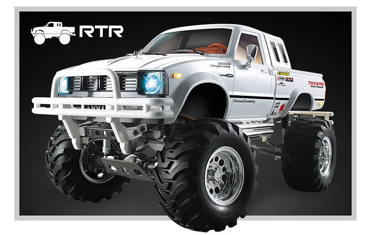 1:10 2,4G 4WD 3CH полностью металлический корпус 4X4 пикап Rock wheel RTR 320A независимый ESC RC четырехколесный внедорожный пикап