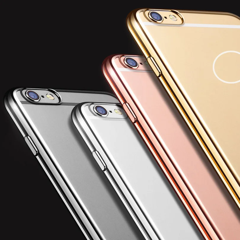 

in stock, Special PC Cover Case For iPhone 6 Plus Transparent Back Shell For iPhone 6S Plus (Gift Screen Protector HD Film)