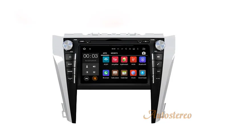 Top 8 Inch Android 8.0 RAM 4GB ROM 32GB DVD GPS CD Player Car radio Sat Nav Headunit For Toyota Camry Aurion 2015 2016 2017 10