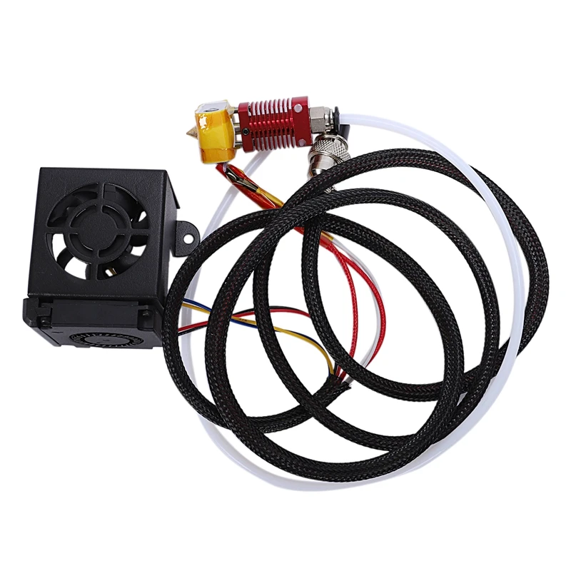 

3D Printer Accessories Cr10 Hot End Kit Mk8 Extruder Hot End Kit 1.75/0.4Mm Nozzle 12V 40W Heating Pipe 4010 Cooler Fan For Cr