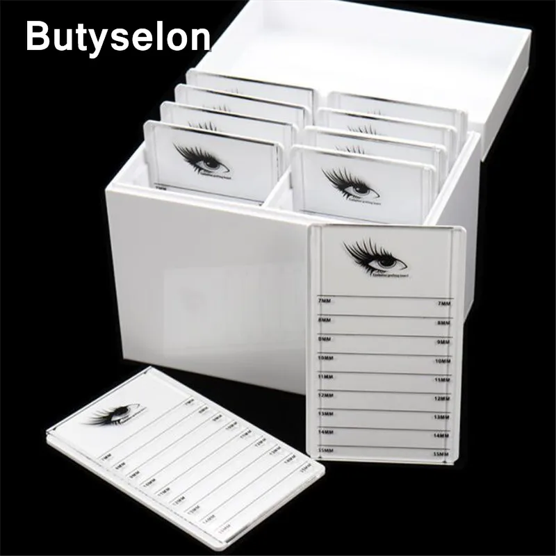 

Eyelashes Storage 1pc Box 10 Layers Acrylic Pallet Lash Holder Individual lash Volume Display Stand For Eyelash Extension Tool