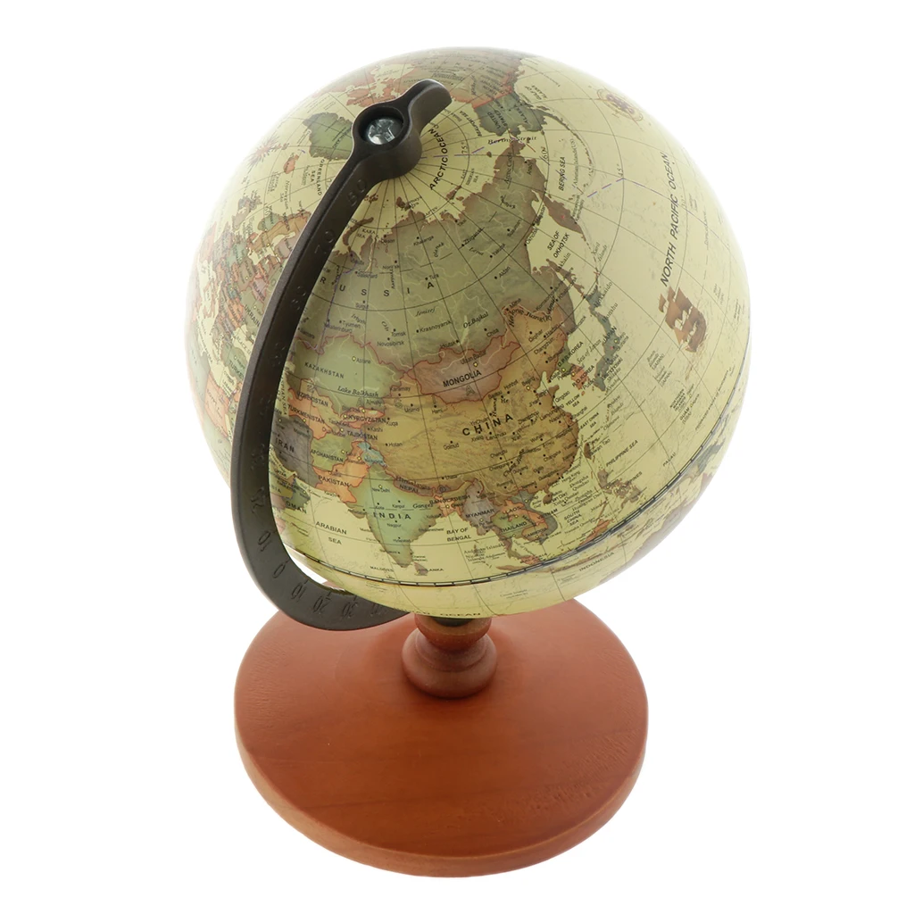 Ocean World Earth Globe Geography Map Rotating With Stand Desktop Decor for Home School Office