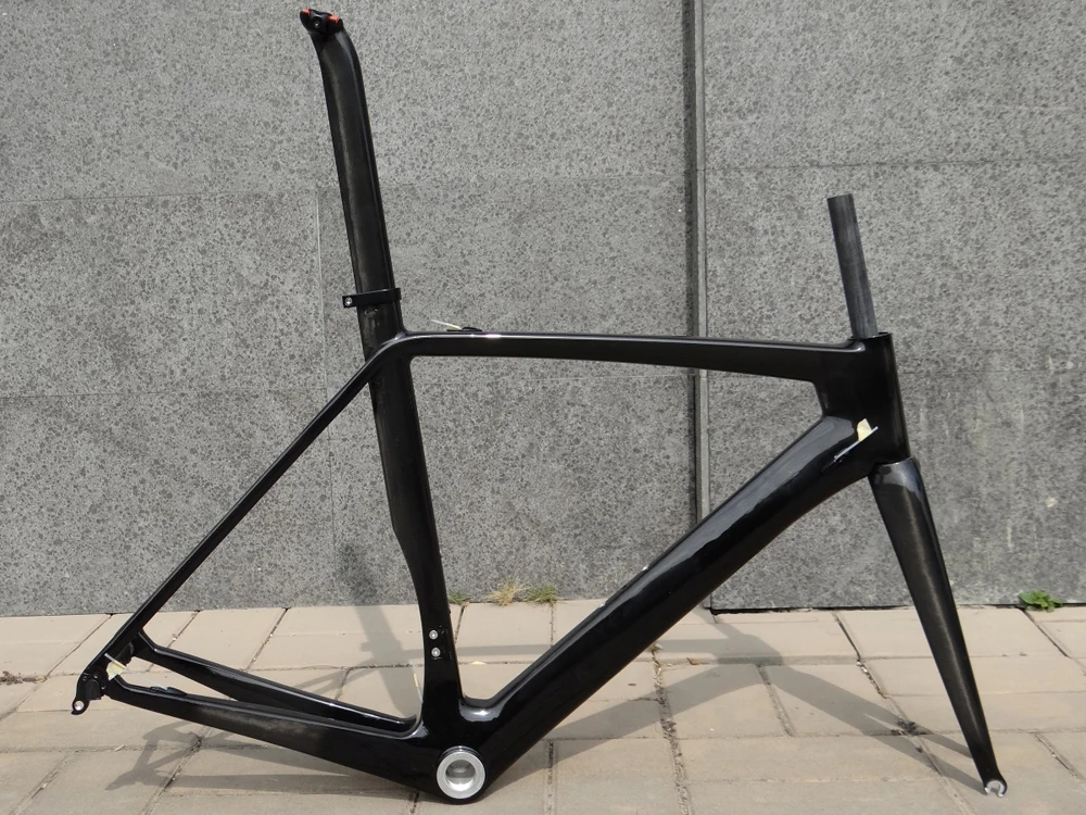 

316# Clearance High Quality Toray Carbon Road Bike Racing Bicycle Frameset 50cm BSA Frame Included Frame Fork Seatpost