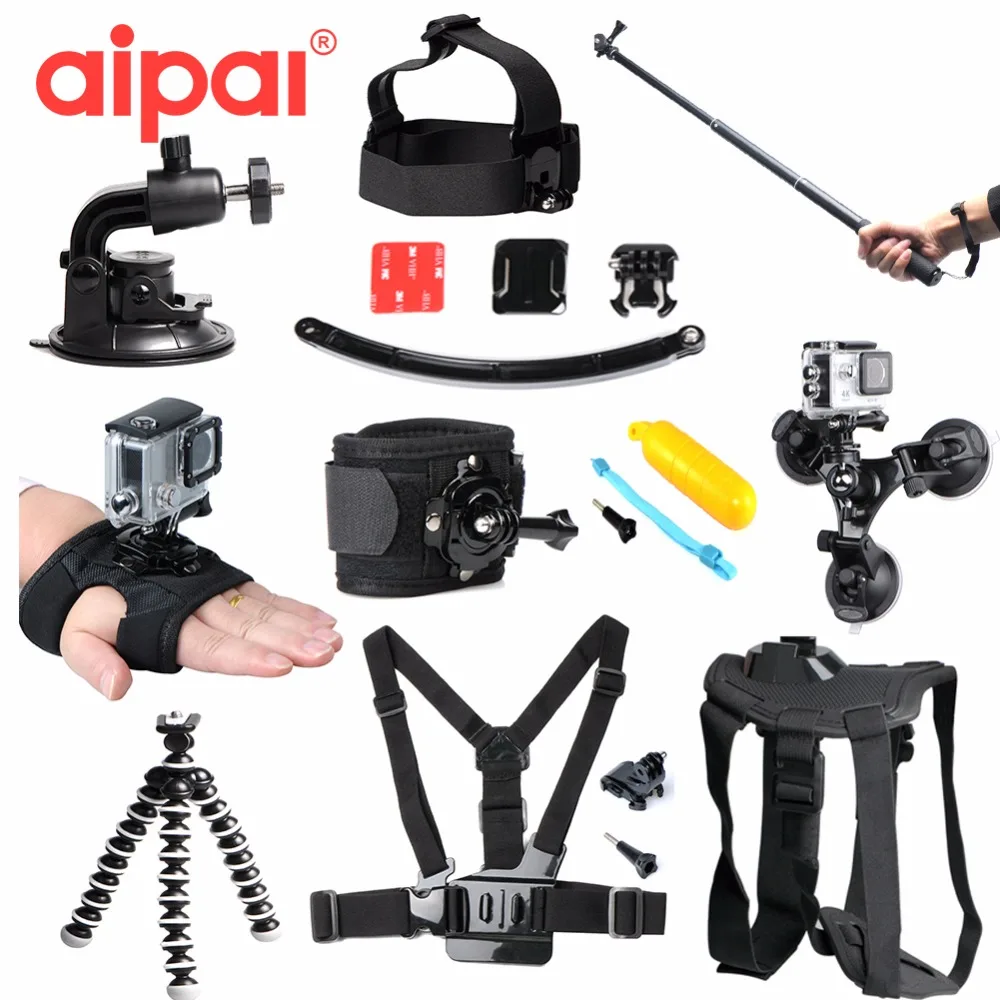 Action Camera Accessories Set Kit for Gopro hero 4 5 strap font b Selfie b font