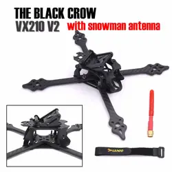 Черный птица VX210 V2 210 мм 5 мм arm антенна снеговика углеродного волокна стрейч X 210 мм мини рамка Комплект Quadcopter FPV Racing Drone