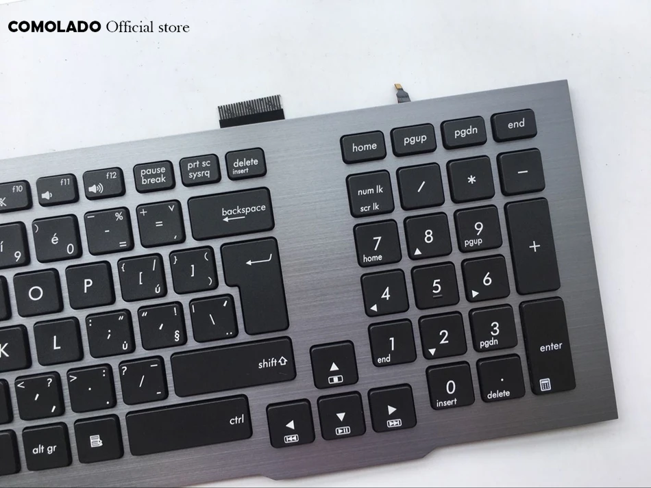 CZ Czech laptop keyboard For Asus G75 G75VW G75VX backlight gray frame Keyboard  CZ Layout (2)