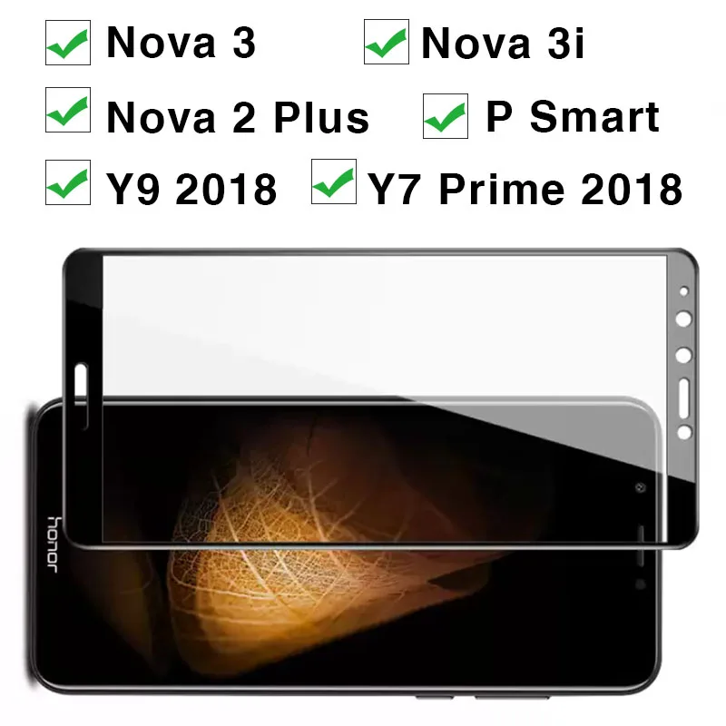 5d Защитное стекло для huawei P Smart Nova 3 3i 2 Plus Y7 Prime Y9 закаленное стекло для Huawey Psmart Nova3 3 I I3 2plus