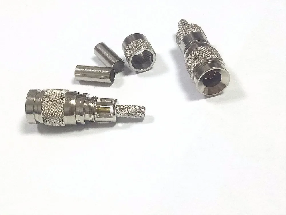 100 шт DIN 1,0/2,3 CC4 мужской обжим разъема разъемы для кабеля RG174 RG316 LMR100 RG179