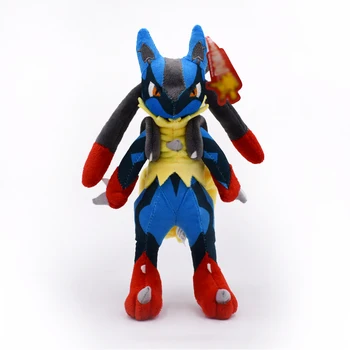 

28cm Mega Lucario XY Stuffed Plush Toy Soft Doll For Children High Quality Free Shipping