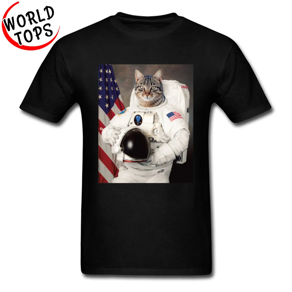 ASTRO CAT 14665 All Cotton Tops T Shirt for Male Hip hop T-shirts Summer Designer O-Neck Tops & Tees Short Sleeve ASTRO CAT 14665 black
