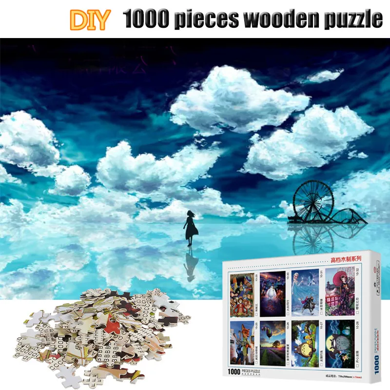 

Beautiful Scenery Puzzles for Adults 1000 Pieces Wooden Jigsaw Puzzle