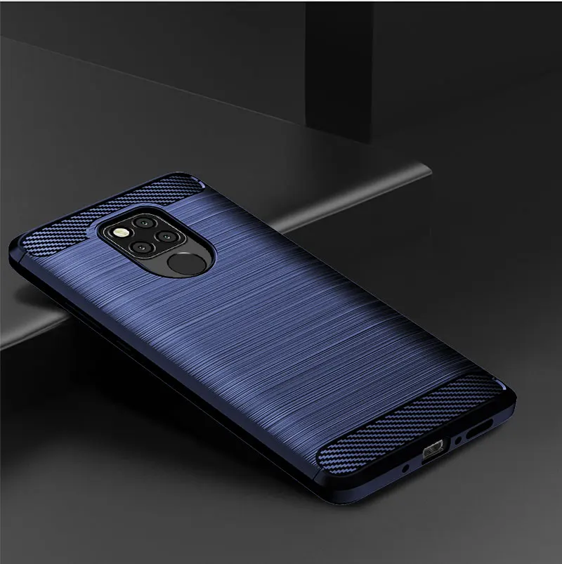 For Huawei Mate 20 Lite Case Armor Carbon Fiber Brushed Soft Cover For Huawei Mate 20 Pro X Mate20 ShockProof Phone Cases Shell (13)