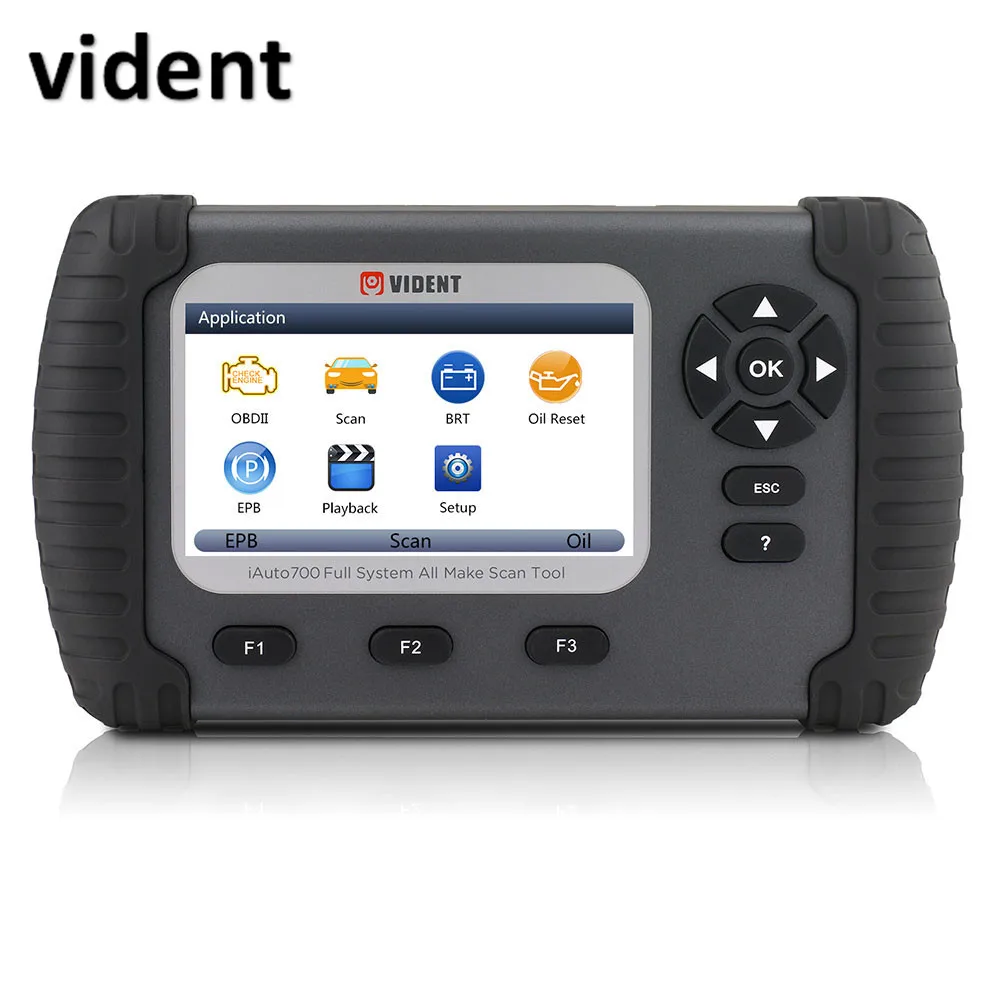 

VIDENT iAuto700 Professional All System Scan Tool for Engine Oil Light EPB EPS ABS Airbag Reset Battery Configuration
