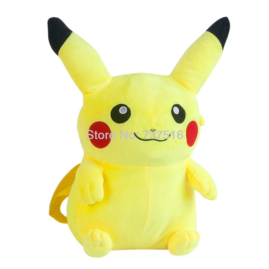 New Japan Anime Pikachu Plush Backpack 16"40cm Shoulder Bag stuffed
