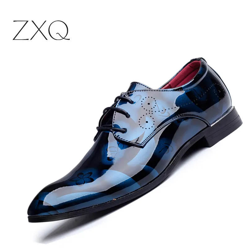 Plus Size font b Men b font Formal Dress font b Shoes b font Luxury Patent