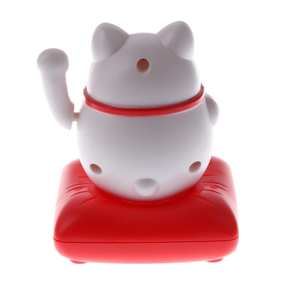 Kids Solar Powered Waving Hands Fortune Cat Kitten Animal Swinging Toy Car Home Ornament Decor Kids Xmas Gifts Gag Prank Toys