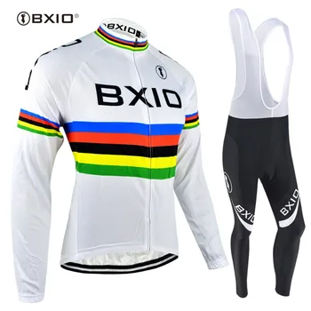 

BXIO Cycling Jersey Sets Salopette Mountain Bike Velo Maillot Ciclismo Pro Tour Bicycle Italie Cuissard Cycliste Equipe 048