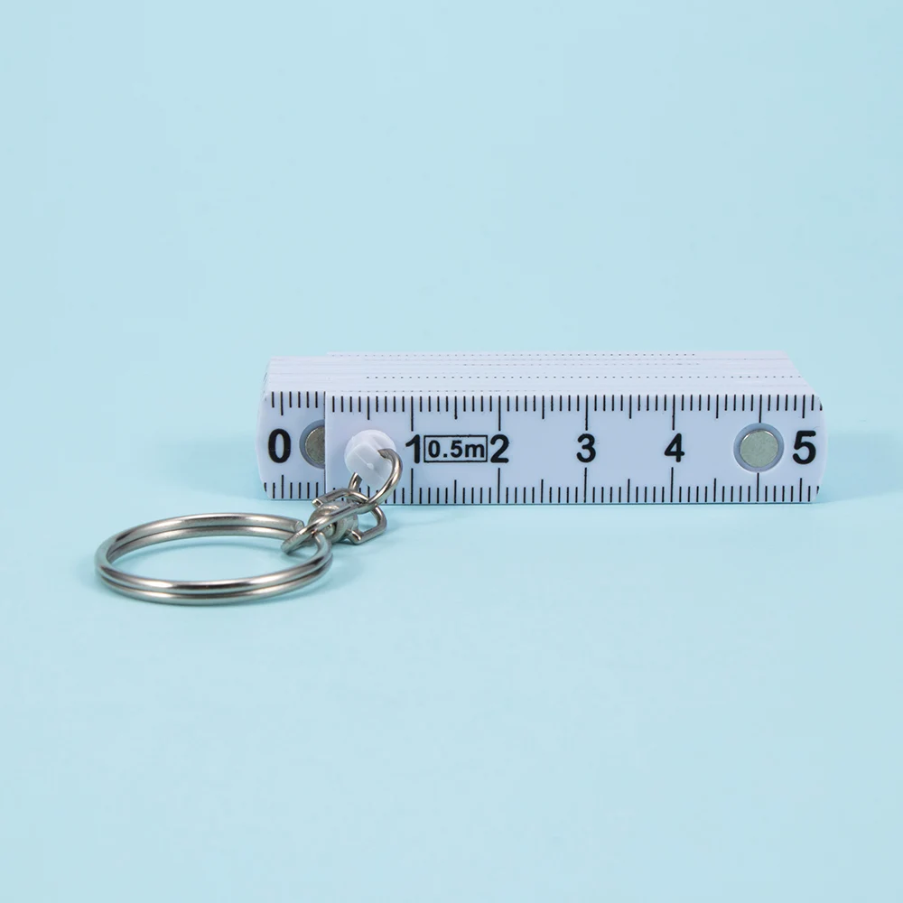 

Hot New 1 Pc Portable Folding Ruler Key Chains Measuring Tool Keyring Practical Durable Fold Ruler Key Chains