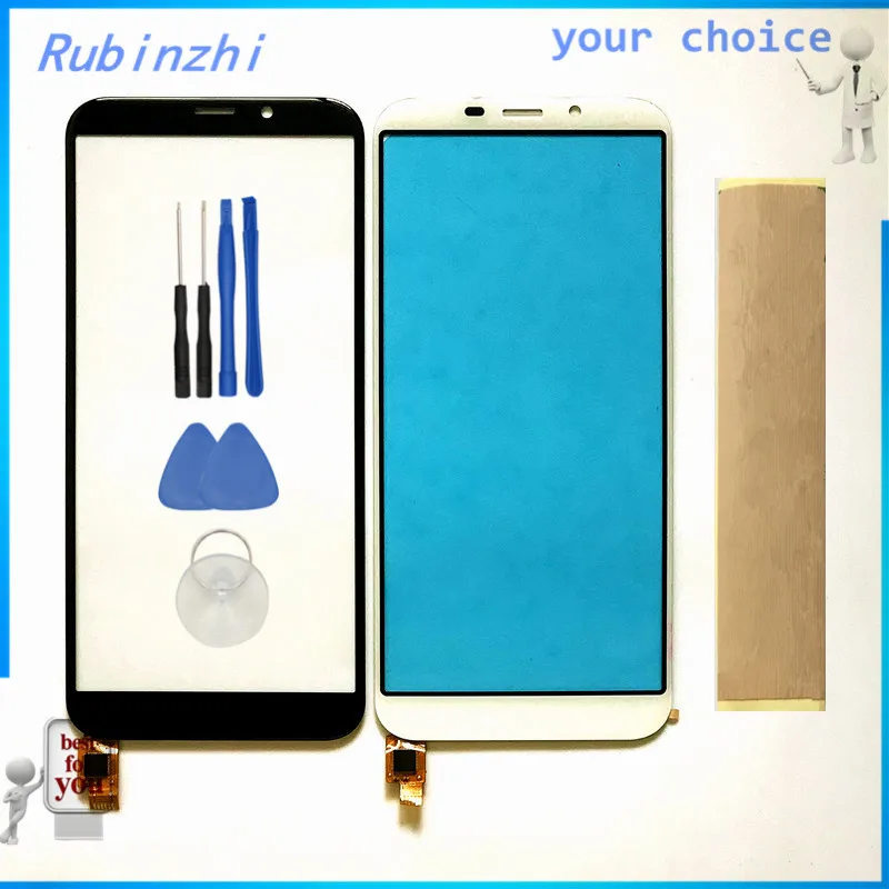 

RUBINZHI Free Tools Sticker Mobile Phone Touch Panel For jinga joy pro Touch Screen Repair Front Glass Replacement