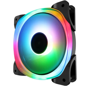 

JONSBO FR-701 color version Inner and outer double lamp group aperture Axis LED colorful change 12CM chassis fans