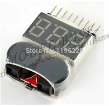 1-8 S Lipo/Li-ion/Fe hélicoptère RC avion bateau etc Tension de La Batterie 2 IN1 Tester Basse tension Alarme Par Buzzer