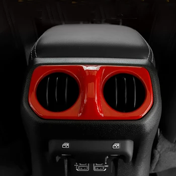 

for Jeep Wrangler JL 4DR 2018 2019 (Not fit for JK model) Car-Styling Interior Rear Air Vent Outlet Cover 1* Accessories