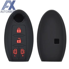 AX силиконовый чехол для дистанционного ключа Fob оболочка обложка кожа держатель для Nissan Quest Elgrand NV200 Evalia Serena MPV