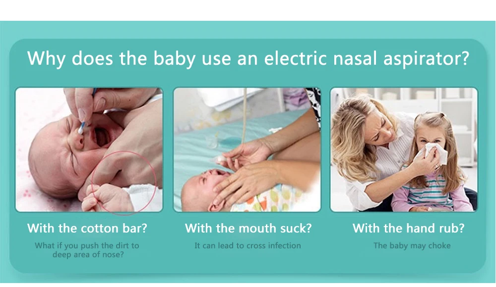 EB0079 Emon 2018 New Baby Nasal Aspirator Electric Nose Cleaner  Safe Hygienic Nose Snot Cleaner 