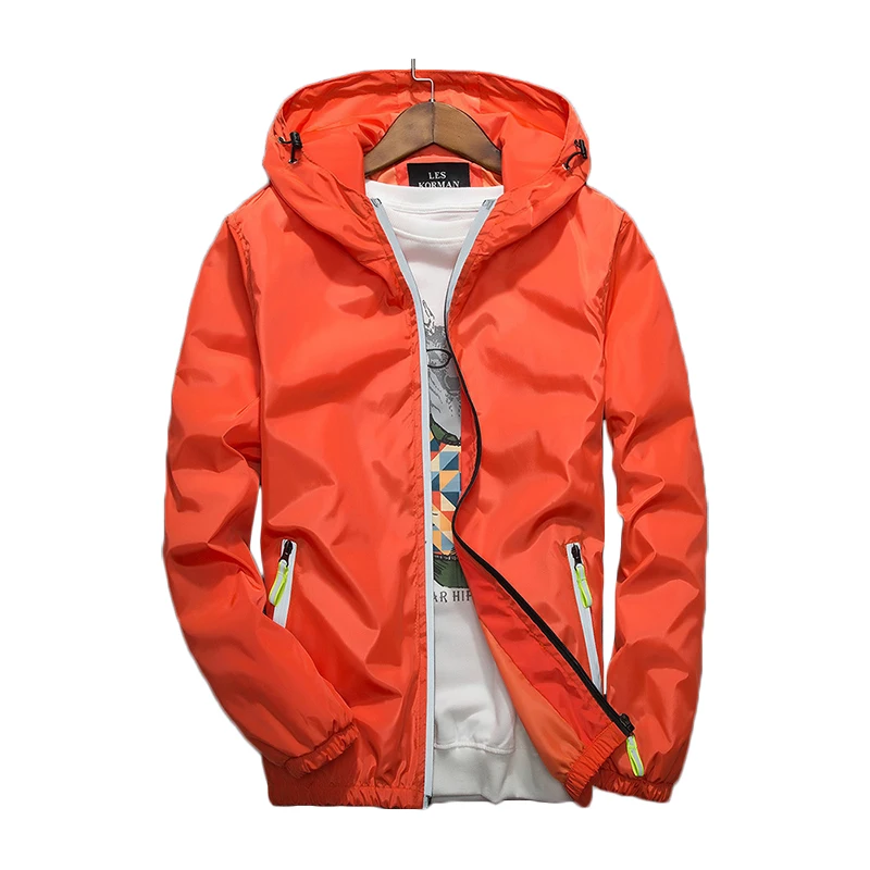 KUYOMENS 7XL мужская куртка 2019 Новинка весны осенняя бомбер ветровки с капюшоном