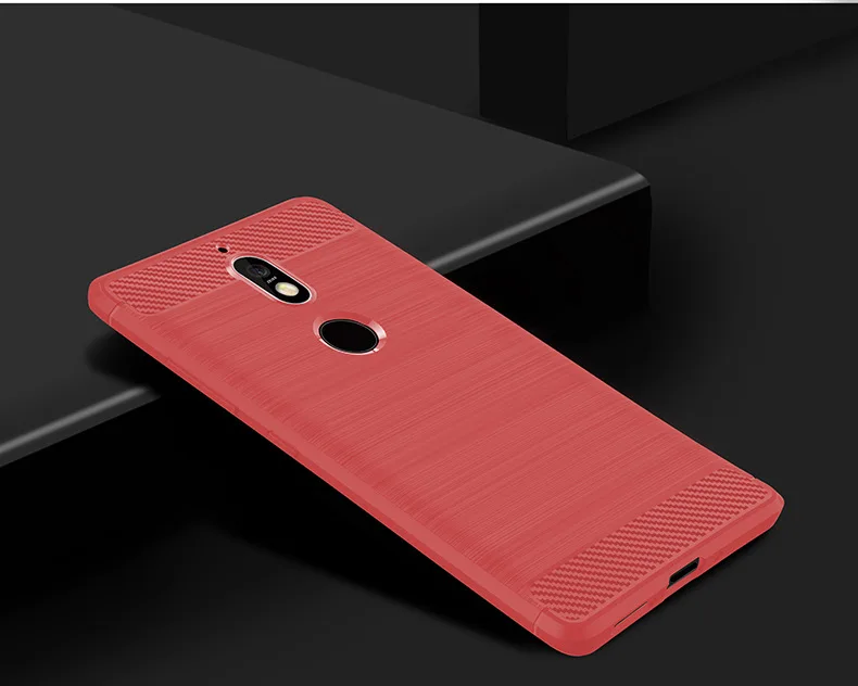 red Бренд gligle модный ТПУ силиконовый чехол для Nokia 7 чехол защитный чехол Сумки - Цвет: red