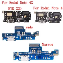 Usb порт для зарядки док-станция разъем плата для зарядки гибкий кабель с микрофоном для Xiaomi Redmi NOTE 4/Redmi NOTE 4X