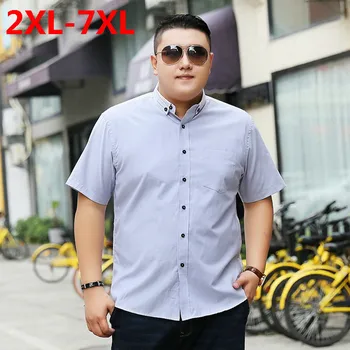 

2018 new Plus size 9XL 8XL 7XL 6XL 5XL Fashion Mens summer brand palace lapel Short sleeves casual shirt camisa social masculina