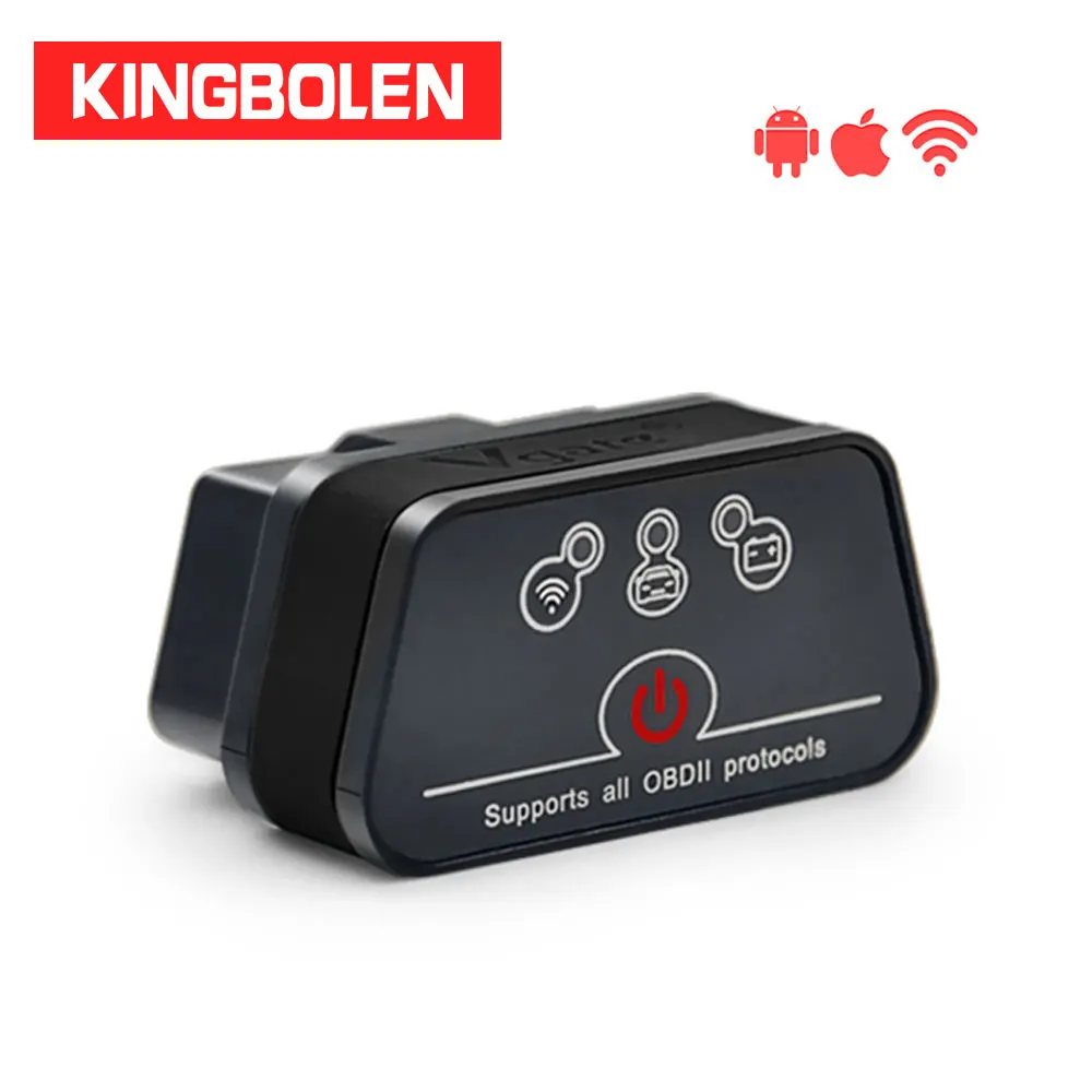 

Vgate iCar2 WiFi ELM327 OBDII Diagnostic Tool For iOS/Android ICAR 2 ELM 327 WIFI V1.5 OBD Code reader Auto Scanner 16Pin