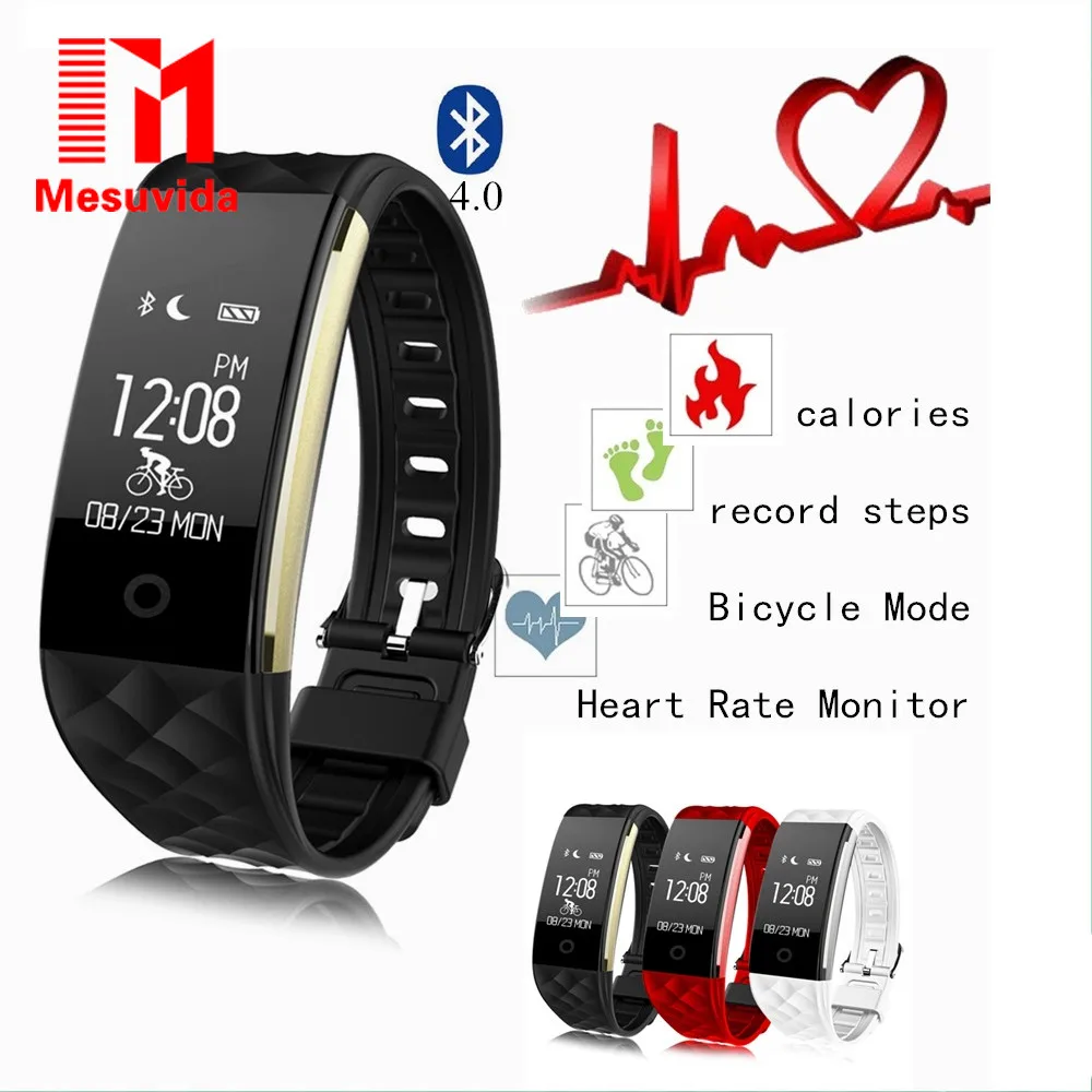 

Mesuvida S2 Bracelet Bluetooth Smart Band Wristband Heart Rate Monitor GPS IP67 Waterproof Smartband Watch For Android IOS Phone