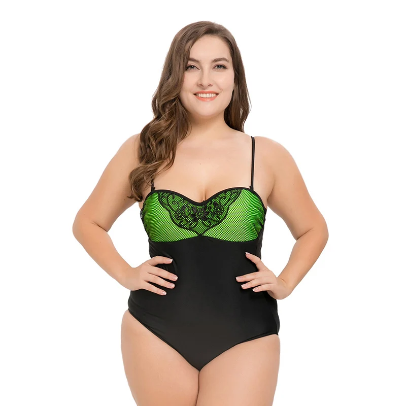 

2018 HOT Sexy One piece Swimsuit Butterfly Bathing Suit Mesh Patchwork Swimwear for Women Bodysuit Brazilian Monokini Plus 5XL