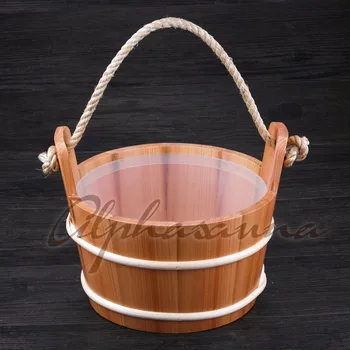 

Free shipping Core Grip 4L Red Cedar Bucket and Ladle combined with portable Insert Wholesaler, Sauna and steam accessories
