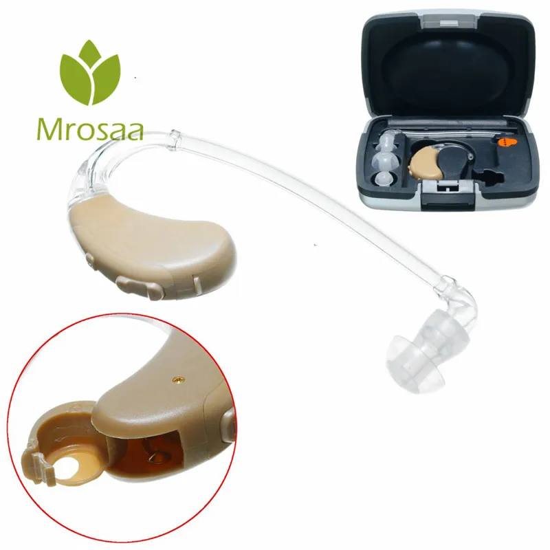 

Digital Personal Sound Amplifier Ear Hook BTE Hearing Aid Kit Voice Enhancer Health Care Tool for Parents Care Gift