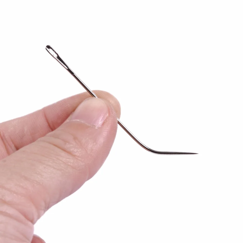 50pcs J TYPE Weaving Needle Hook /Sewing Needles For Human Hair