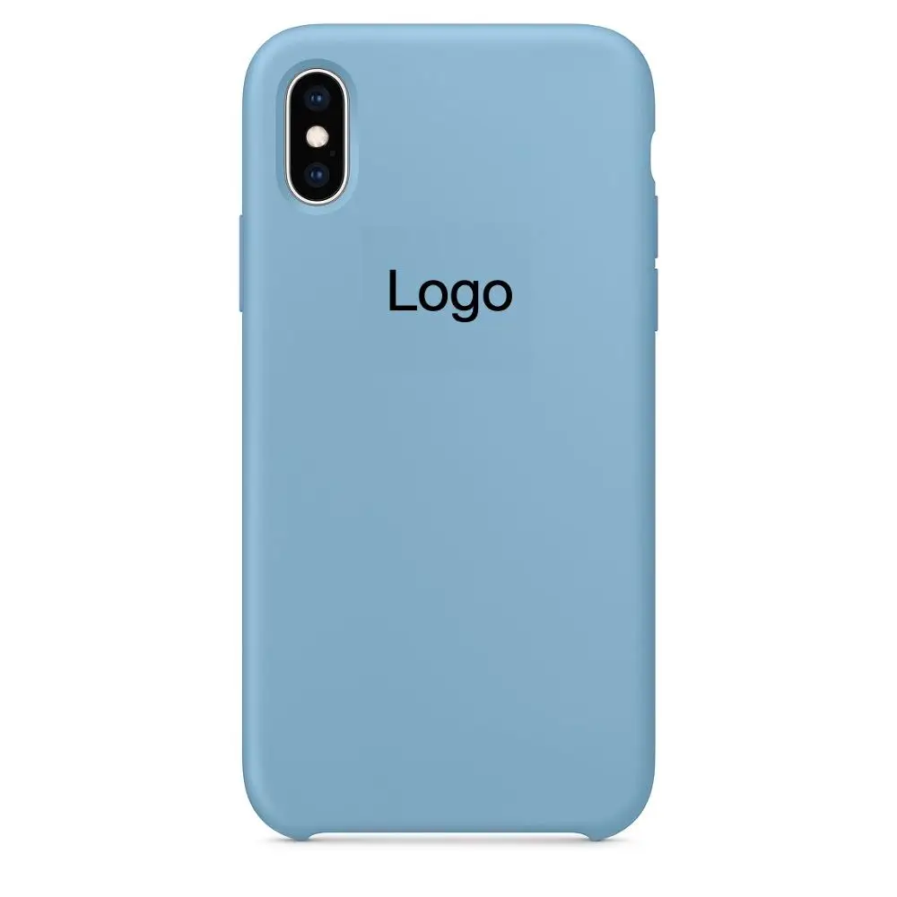 

Have original Logo official silicone case for Apple iPhone 7 8 Plus back case for iPhone X Xs Max XR 5 5S SE 6 6S Plus with Box
