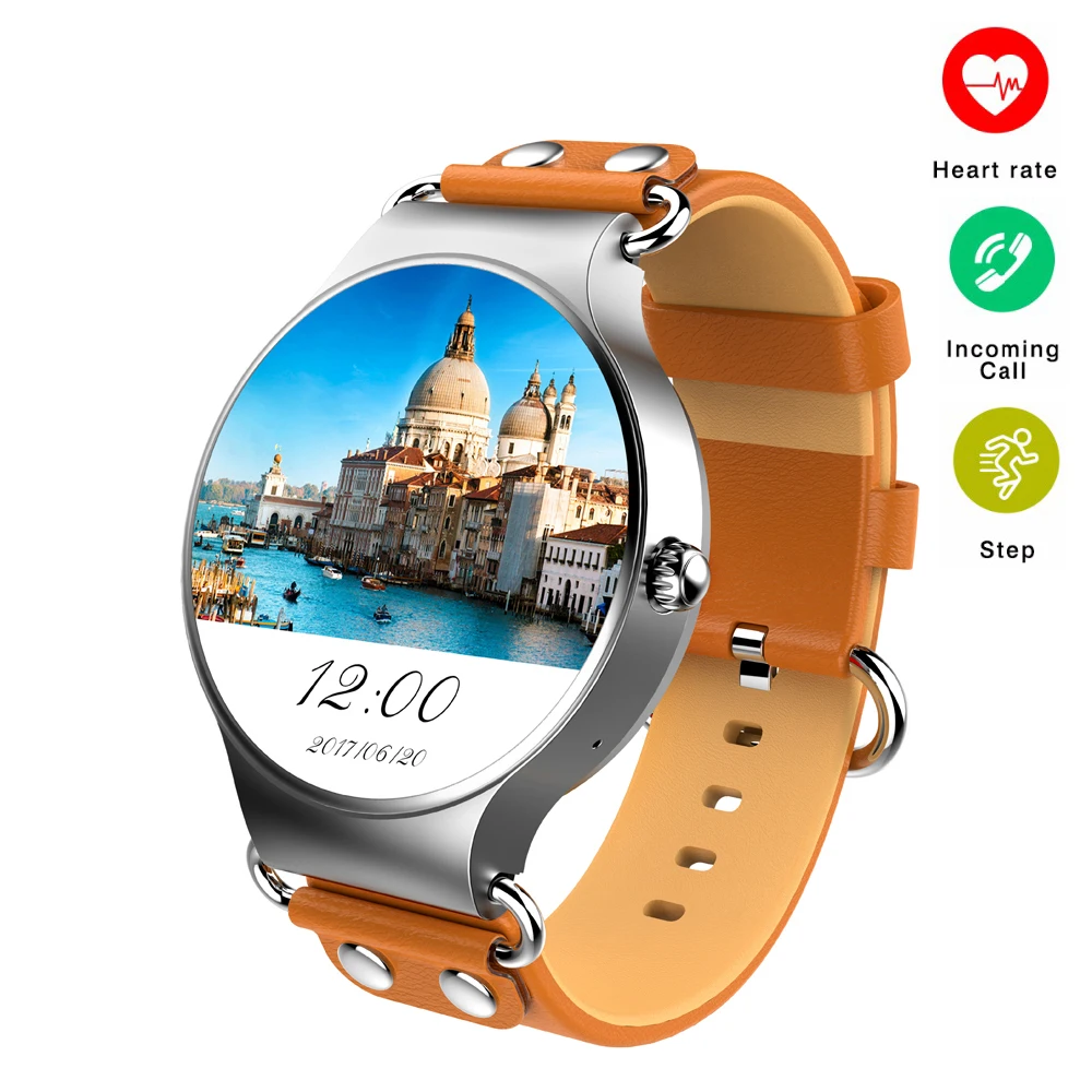 KW98 Smart Watch Android 5 1 3G WIFI GPS Watch Smartwatch Heart Rate Monitor Pedometer for