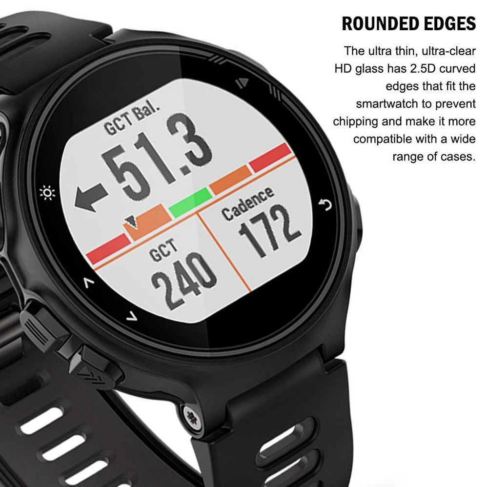 2 шт. в упаковке для Garmin Forerunner 735XT 0,3 мм 2.5D защита экрана из закаленного стекла для Garmin 735XT gps часы для бега устойчивые к царапинам