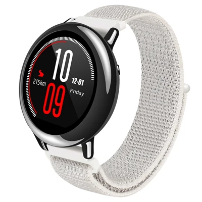 Нейлоновый ремешок для часов Amazfit для Xiaomi Huami, унисекс, летняя спортивная мода для Amazfit Pace Stratos 2, ремешок с петлей на липучке, 22 м - Цвет: 2