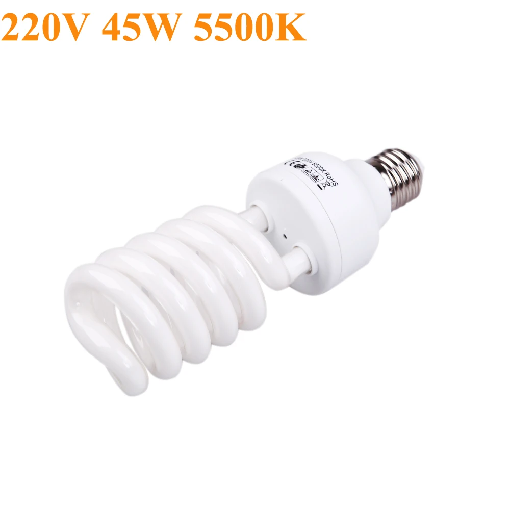 

Andoer E27 220V/110V 5500K 45W LED Video Light Photo Studio Bulb Video Daylight Light Lamp Photography Lighting Lamp