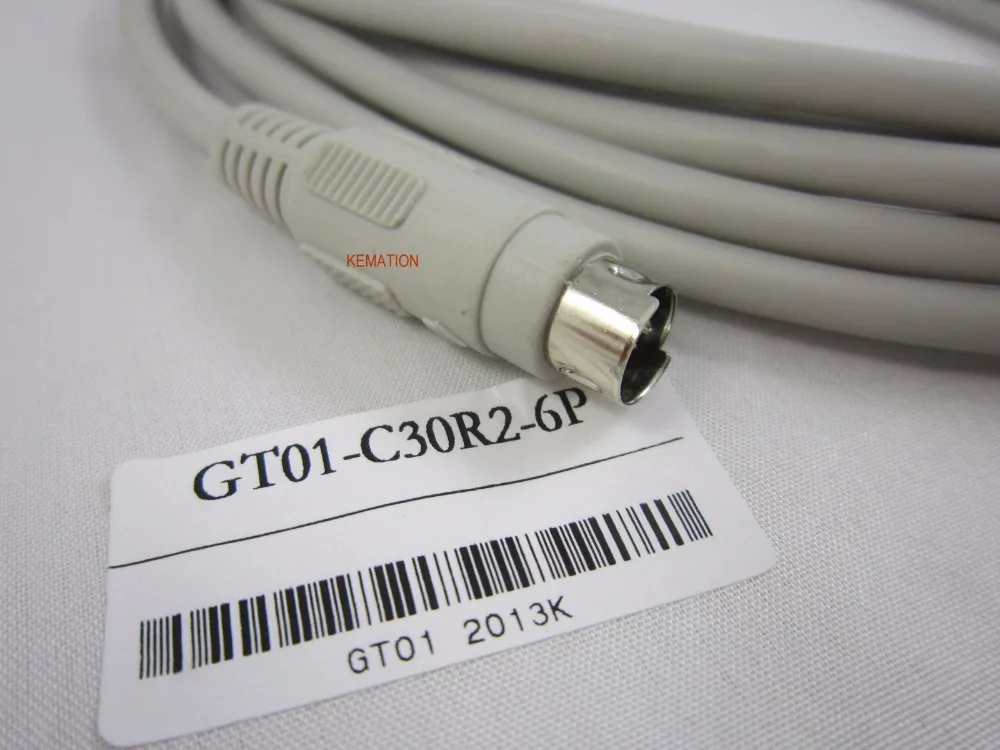 Совместимость GT01-C30R2-6P Связь кабель для GT11/GT15 Сенсорная панель& Q ПЛК серии 2,5 м Кабель для программирования в GT01-C30R26P GT01C30R26P