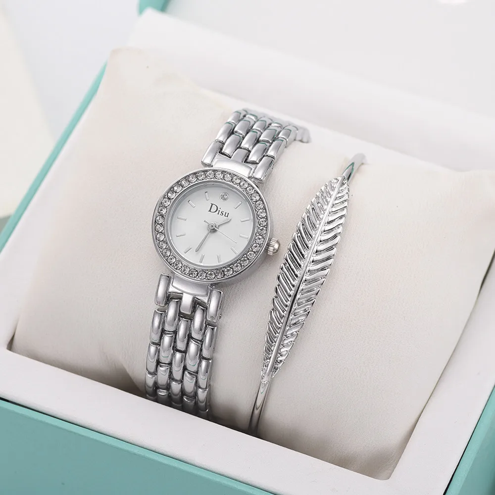 

Susenstone Light Luxury Girl Temperament Watch Bracelet Set Chain Watch Birthday Gift Wristwatch Clock Gift Reloj femenino @2