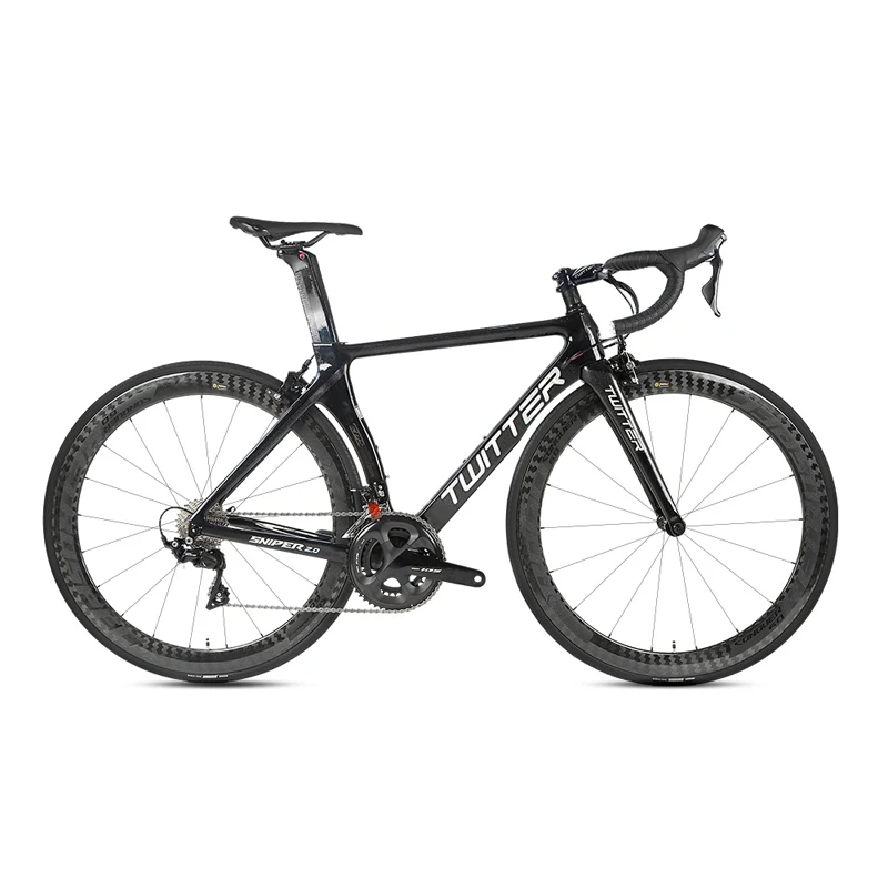 Best TWITTER Full Carbon 22 Speed Road Bicycle Bike Carbon Wheel All 105/R7000 22 Speed Transmission System 0