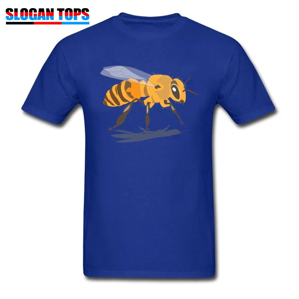 Retro Men's T-shirts bee 2546134_960_720 Customized Tops T Shirt 100% Cotton Short Sleeve Hip hop Tee Shirt Round Neck bee 2546134_960_720 blue